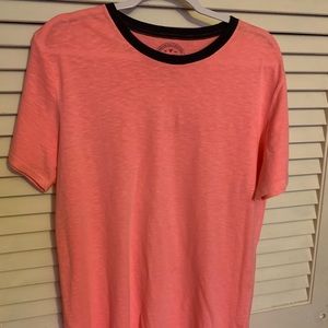 American Eagle Blue Collared Pink T Shirt